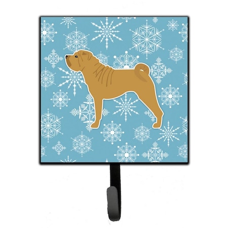 Carolines Treasures Winter Snowflake Shar Pei Merry Leash or Key Holder BB3552SH4